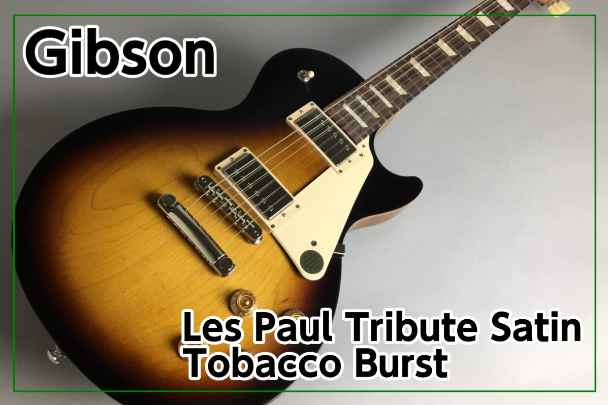 *Gibson Les Paul Tribute Satin Tobacco Burst入荷!! タバコサンバーストのサテンフィニッシュが渋い1本！ もちろんWEBからでもお問合せ・ご購入頂けます！ **MENU [#a:title=商品紹介] [#b:title=価格・購入] [#c:title= […]