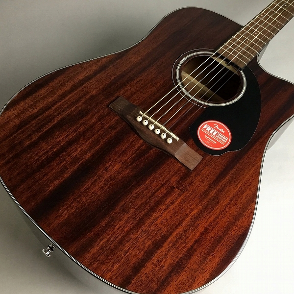 Fender(フェンダー) CD-60SCE DREADNOUGHT, ALL-MAHOGANY入荷!!｜島村