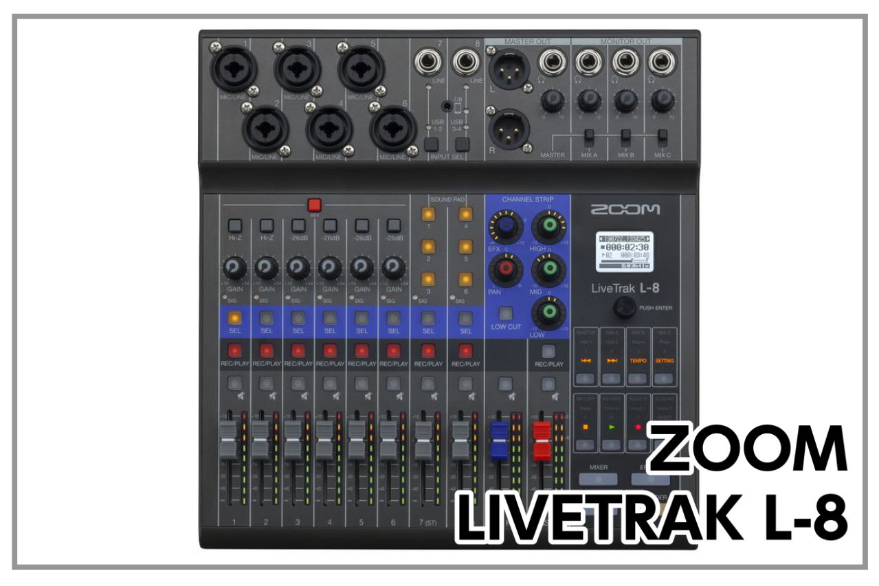 ZOOM LIVETRAK L-8 入荷! (配信にオススメ！)