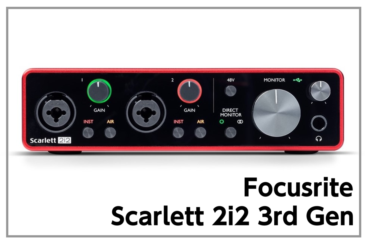 Focusrite  Scarlett 2i2 3rd Gen 再入荷!!