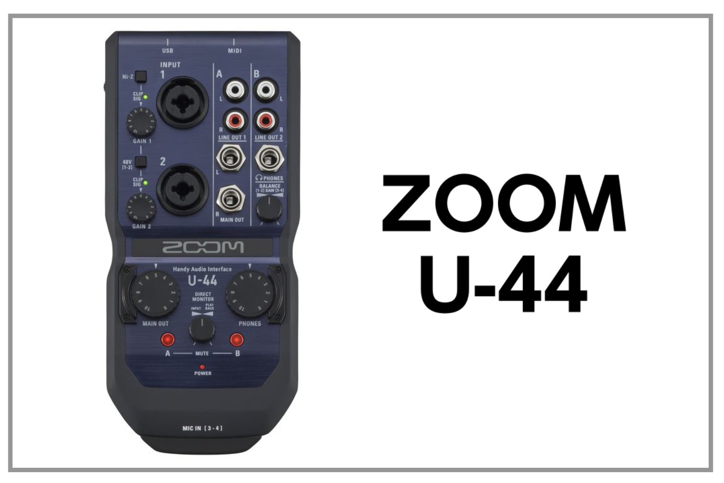 *ZOOM U-44入荷 WIN / MAC / iOS対応 オーディオインターフェイス *MENU -[#a:title=商品紹介] -[#b:title=価格] -[#c:title=問合せ] -[#d:title=小倉店からのお知らせ] ===a=== *商品紹介 ZOOMの『U-44』は、ス […]