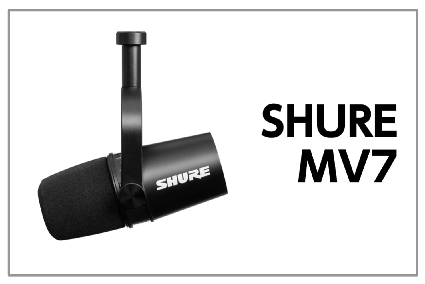 SHURE MV7 入荷！！配信におススメ！声に特化したマイク！