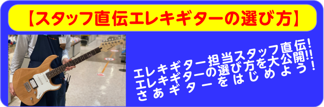 エレキギターの選び方