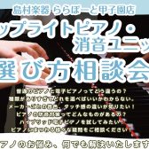 2023/08/11-20『アップライトピアノ・消音ユニット 選び方相談会』を開催いたします