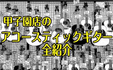 【アコースティックギター】展示ラインナップ一覧紹介（11/1更新）
