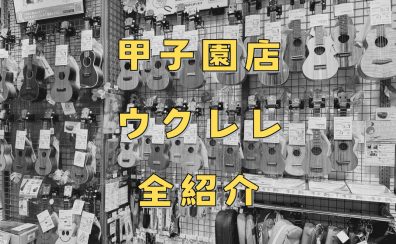 【ウクレレ】展示ラインナップ一覧紹介（11/1更新）