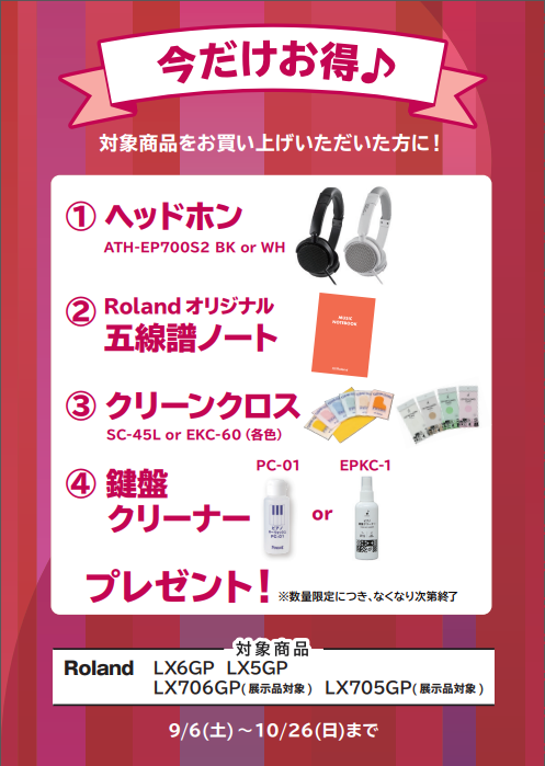 RolandLX6GP・LX5GP
