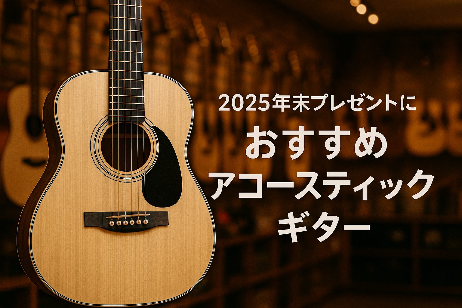 価格別おすすめアコースティックギター 各商品詳細ボタンから詳細・購入ページに飛べます！ぜひチェックしてくださいネ！ ※2025/10/05更新 CONTENTS1～5万円 アコースティックギター5～10万円 アコースティックギター【キッズ向け】ミニギターお問い合わせ1～5万円 アコースティックギター […]