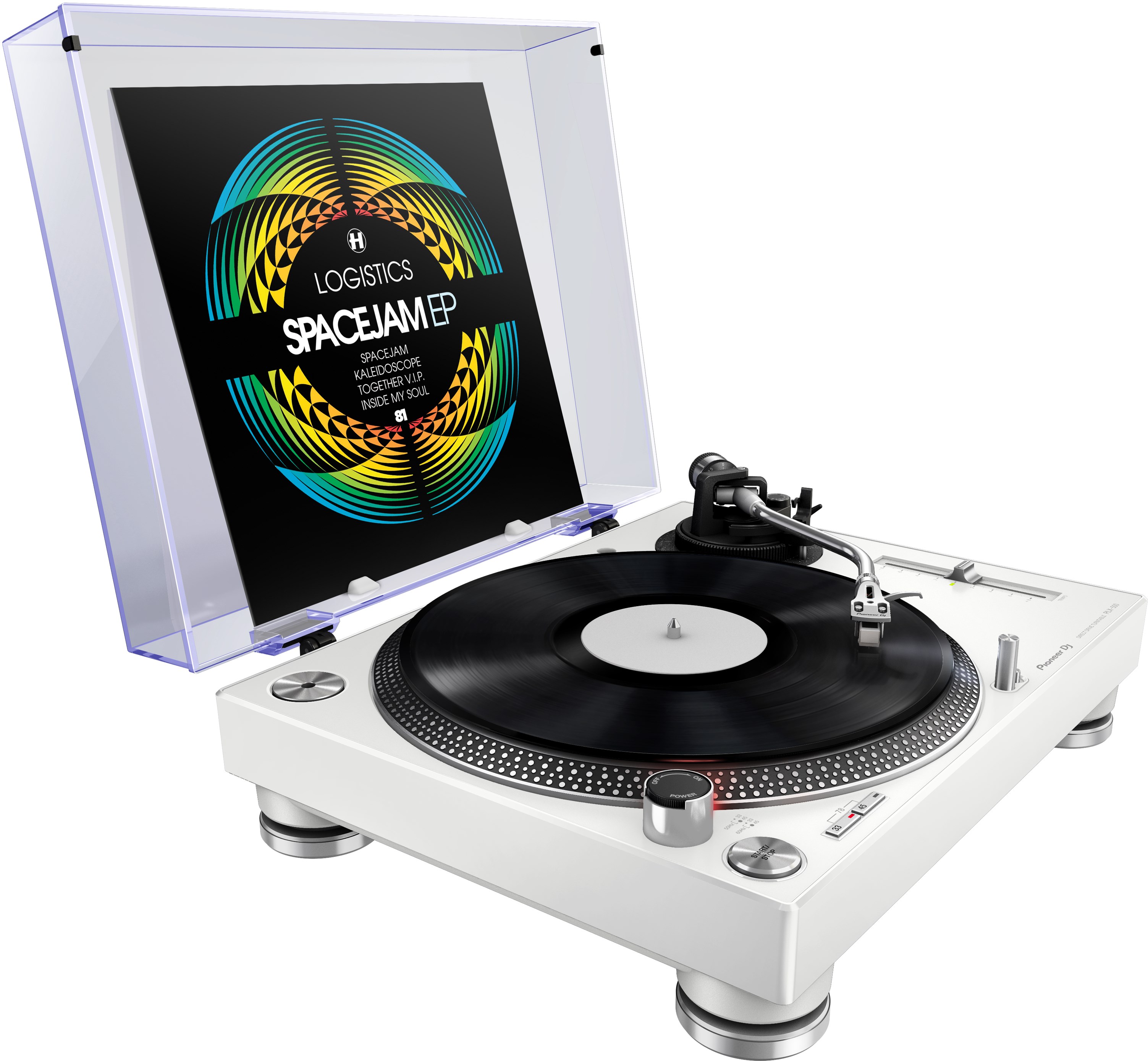 交換可能なフォノカートリッジタイプ・ダイレクトドライブ・レコードプレーヤーPioneer DJ PLX-500-W