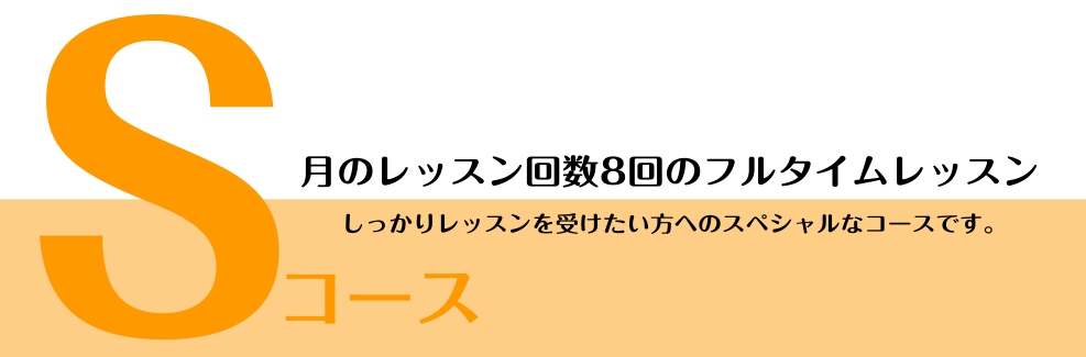 【ミュージックサロン】じっくりレッスンしたい方に！『Sコース』