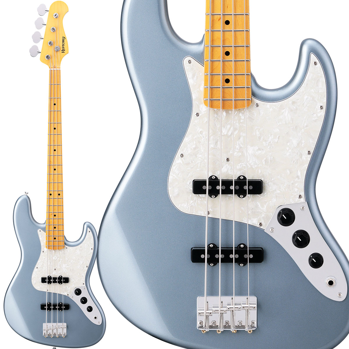 エレキベースHISTORY HJB/m-Standard OIB Old Ice Blue エレキベース【ヒストリー Standard series】 OIB