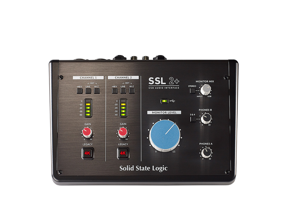 オーディオインターフェースSolid State Logic SSL2+ 2In 2Out USBオーディオインターフェイス SSL