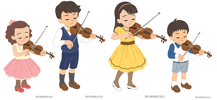 【バイオリン】お子様向けの分数サイズのバイオリン展示しております！