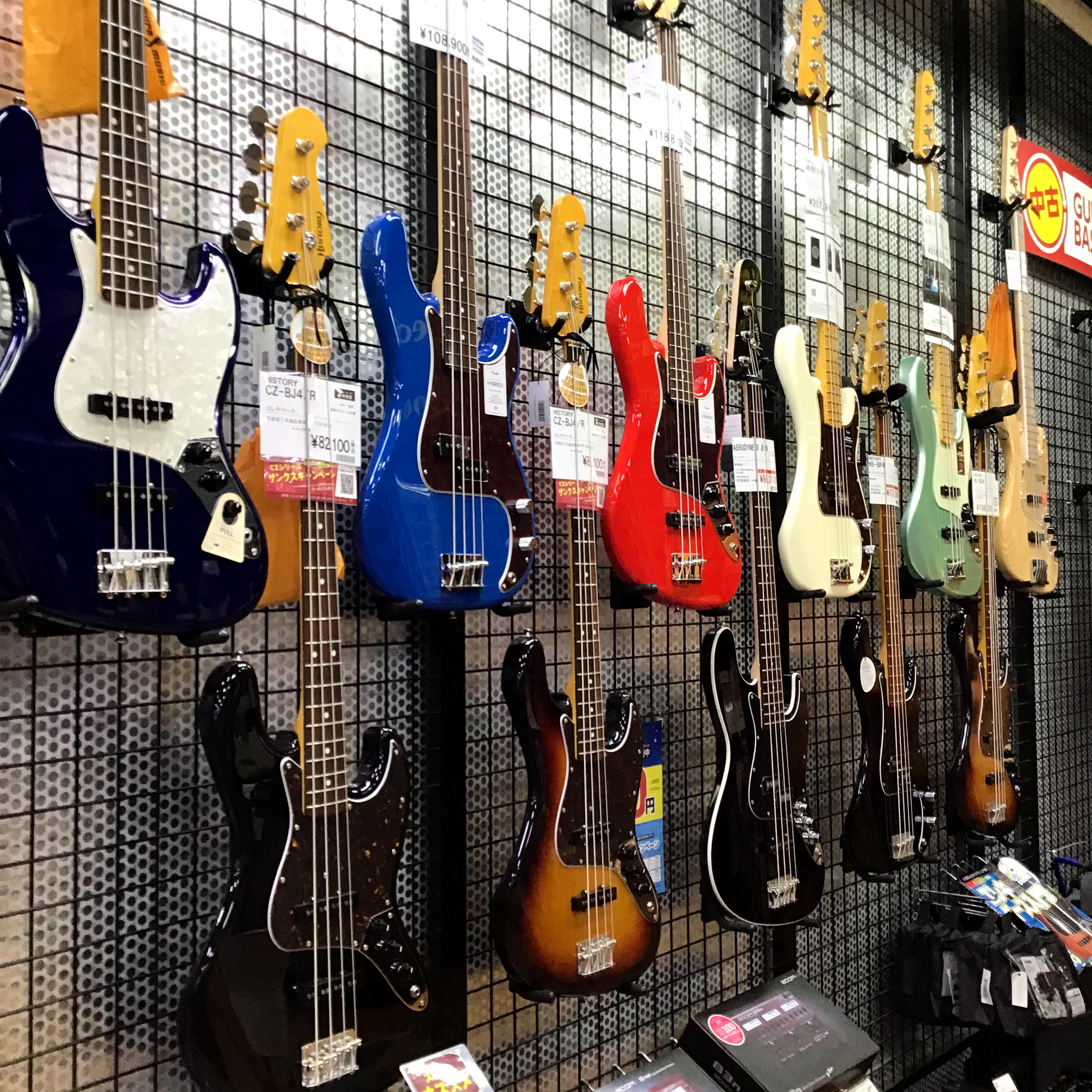 【エレキべース】Fender エレキベース展示状況！9/12～