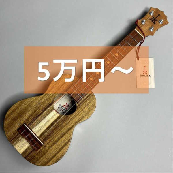 5万円以上のソプラノウクレレ<br />
在庫情報はこちら▶