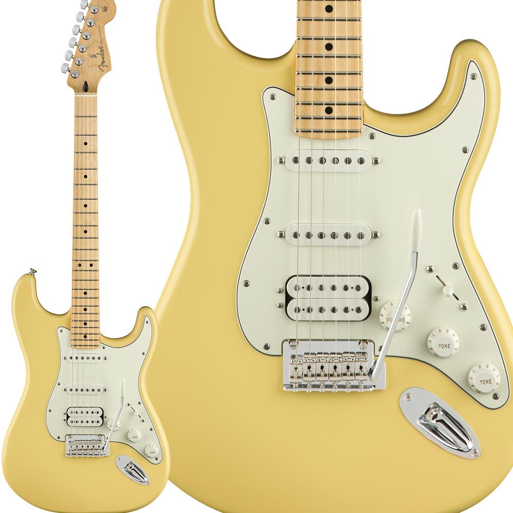 エレキギターFender Player Stratocaster HSS, Maple Fingerboard, Buttercream