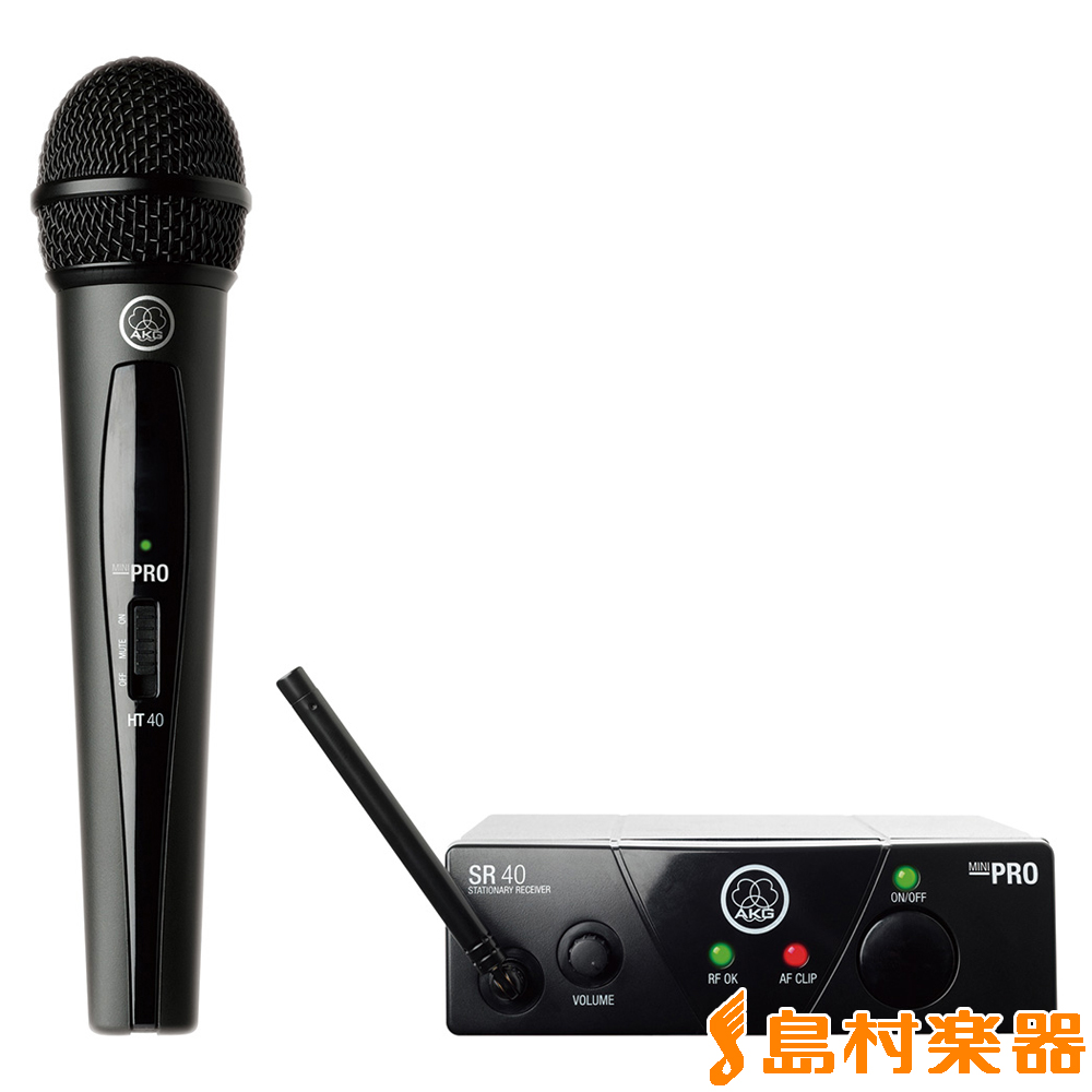 AKG WMS40 PRO MINI/VO 1 1チャンネルB帯ワイヤレスシステム