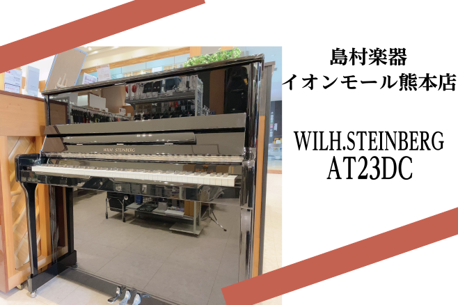 【新品アップライトピアノ】WILH.STEINBERG AT23DC