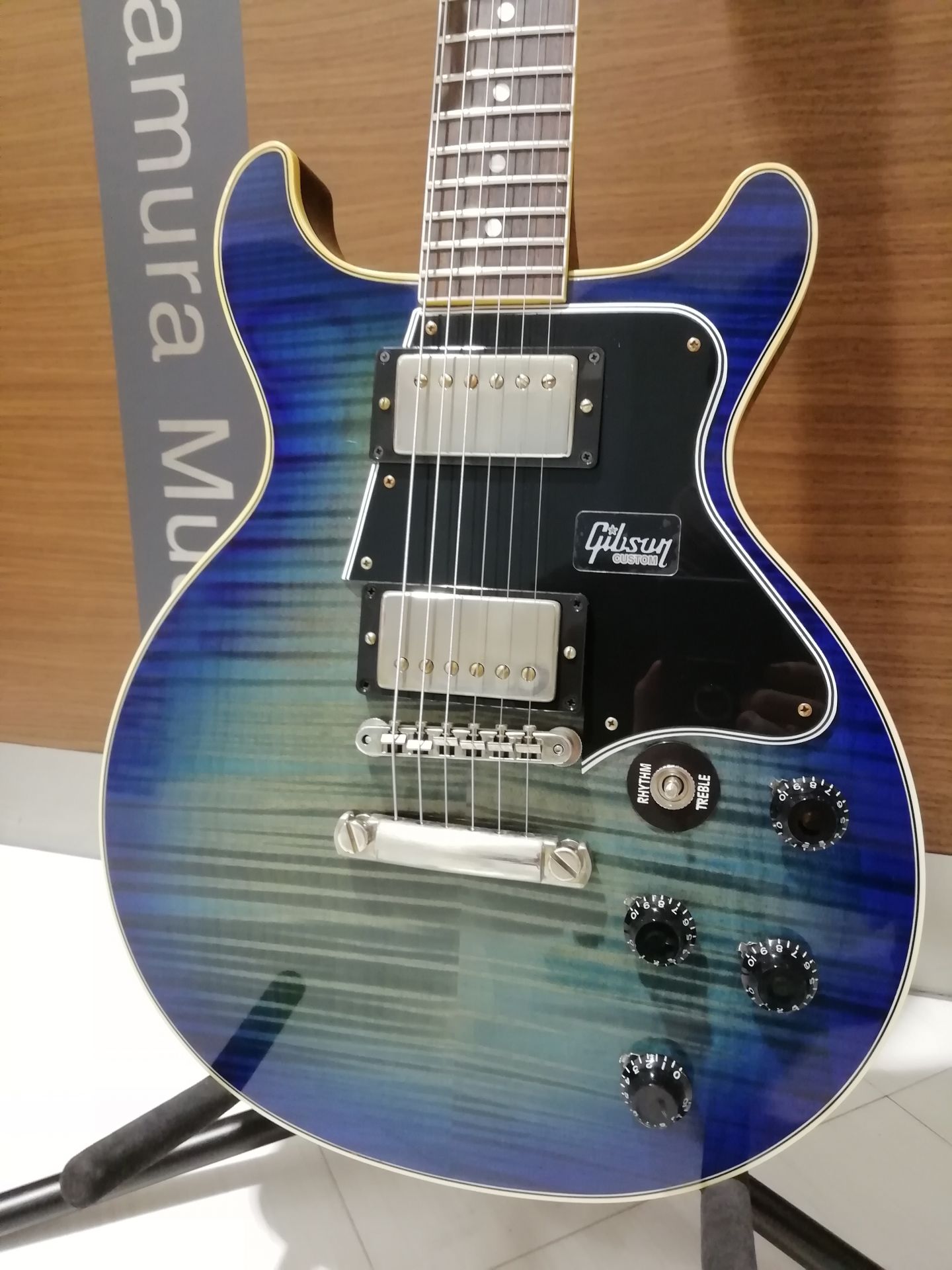 【エレキギター入荷】Gibson Custom Shop Les Paul Special Double Cut Figured Blue Burst