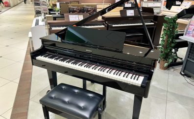 【 電子ピアノ 】グランドピアノ型電子ピアノ「GP-6」を店頭展示しております!