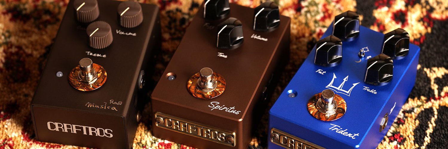 岡山が誇るハンドメイドエフェクターメーカー"CRAFTROS”4月よりお取り扱い開始!