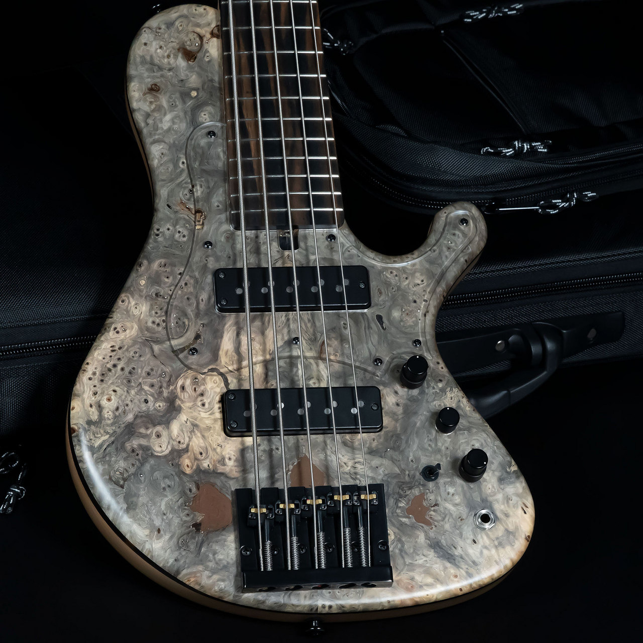 saitiasguitars Aquarius 5 Custom Buckeye Burl