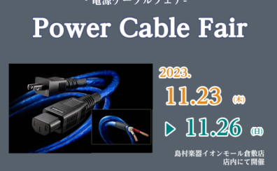 -電源ケーブルフェア- Power Cable Fair　開催決定！！