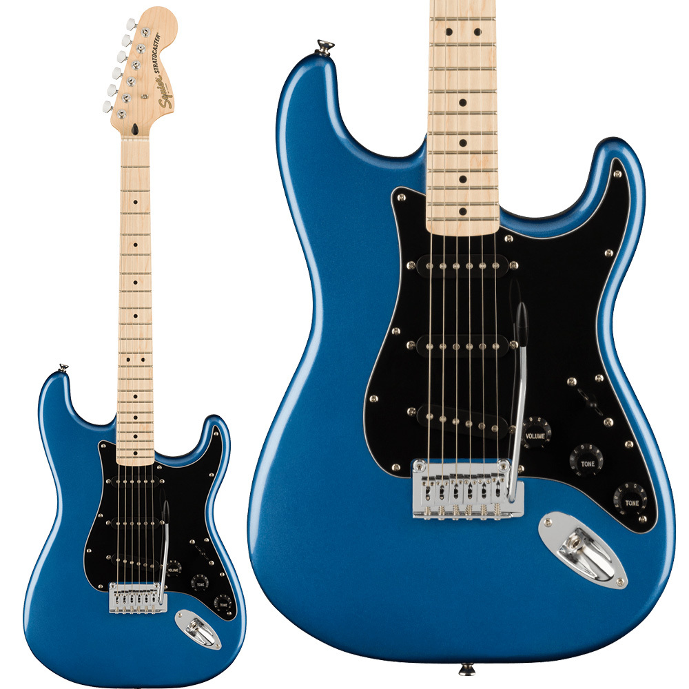 Squier by FenderAffinity Series Stratocaster Maple Fingerboard Black Pickguard Lake Placid Blue