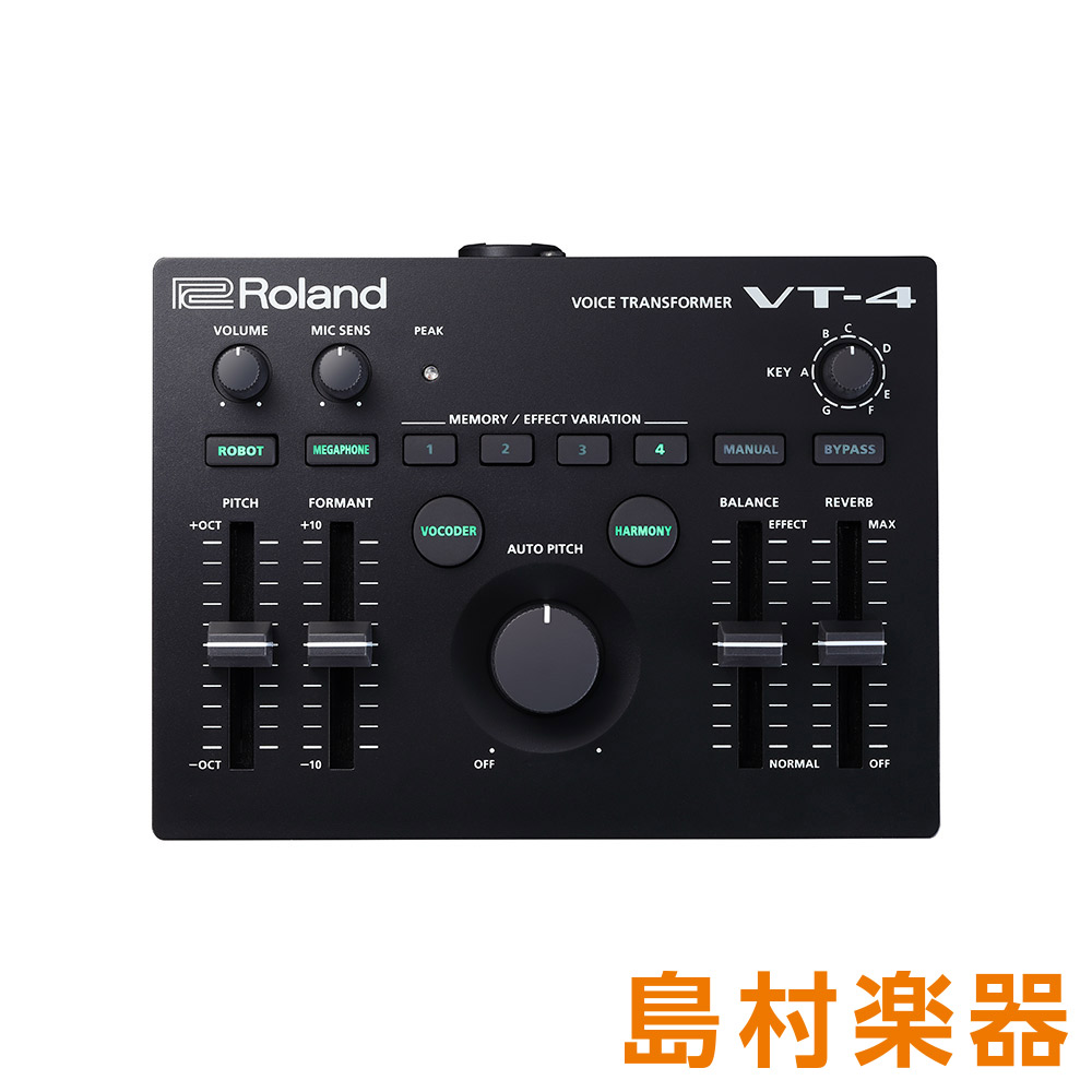 *Roland　VT-4　Voice Transformer *ピッチ/ フォルマントを自在に変化、ピッチ補正を手軽にコントロール。ボイス・トランスフォーマーの最新モデル。 **特徴 ボイス・トランスフォーマー VT-4 は、人間のもつ「声」という楽器に変化を加えるエフェクト・プロセッサーです。ナチ […]