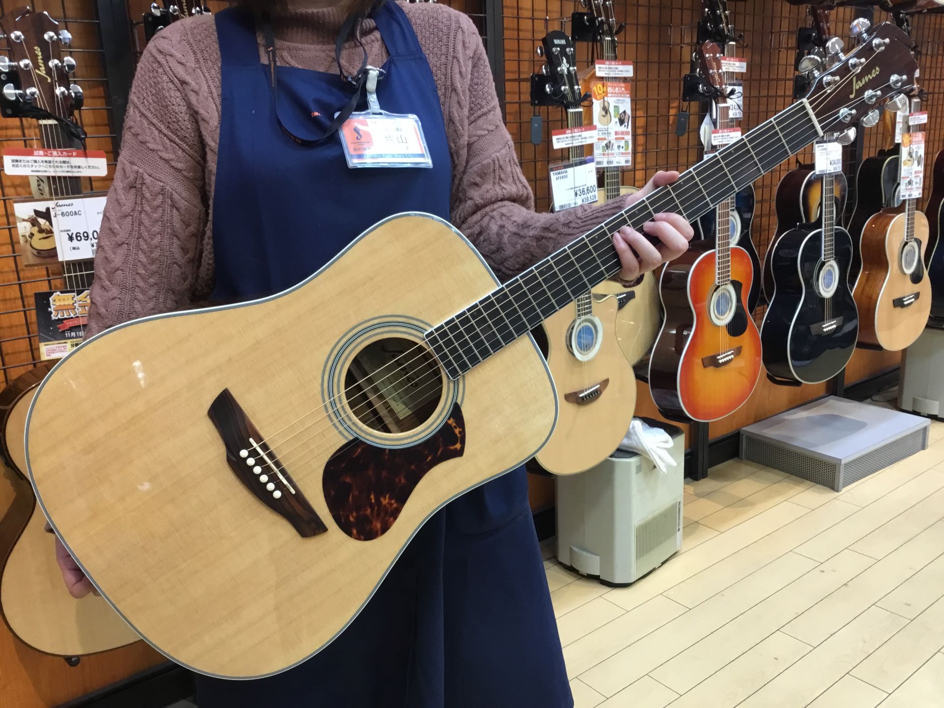 【アコースティックギター新着入荷情報】James入荷！