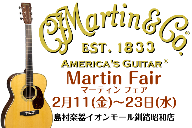 Martinアコースティックギターフェア開催！！｜島村楽器 イオンモール 