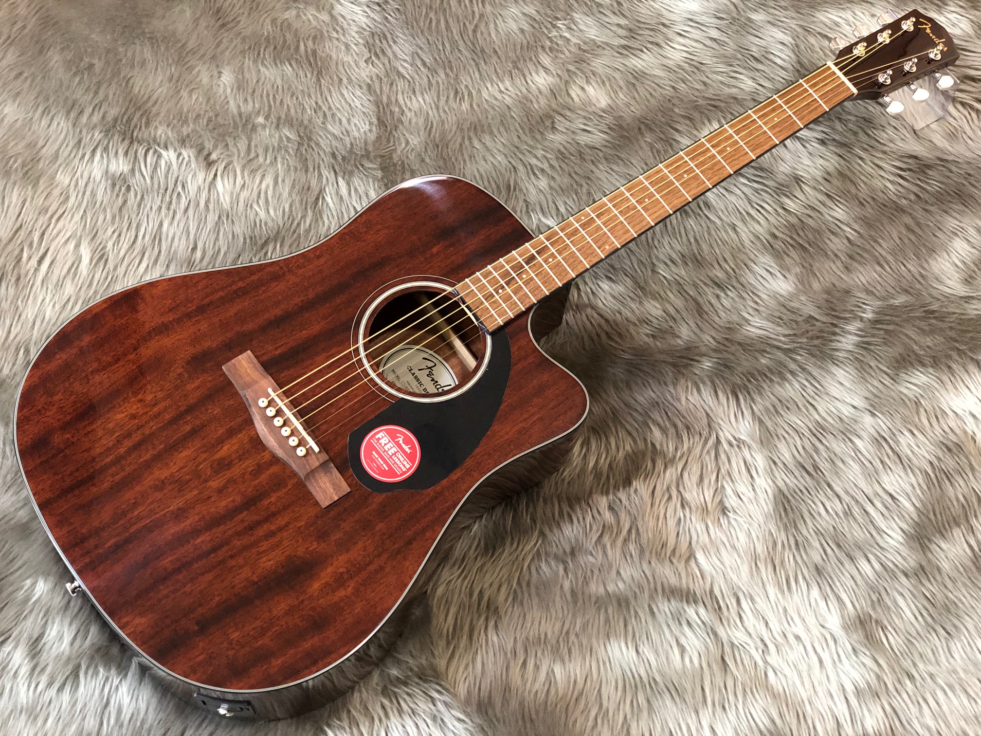 FENDER CD-60SCE ALLMAHOGANY