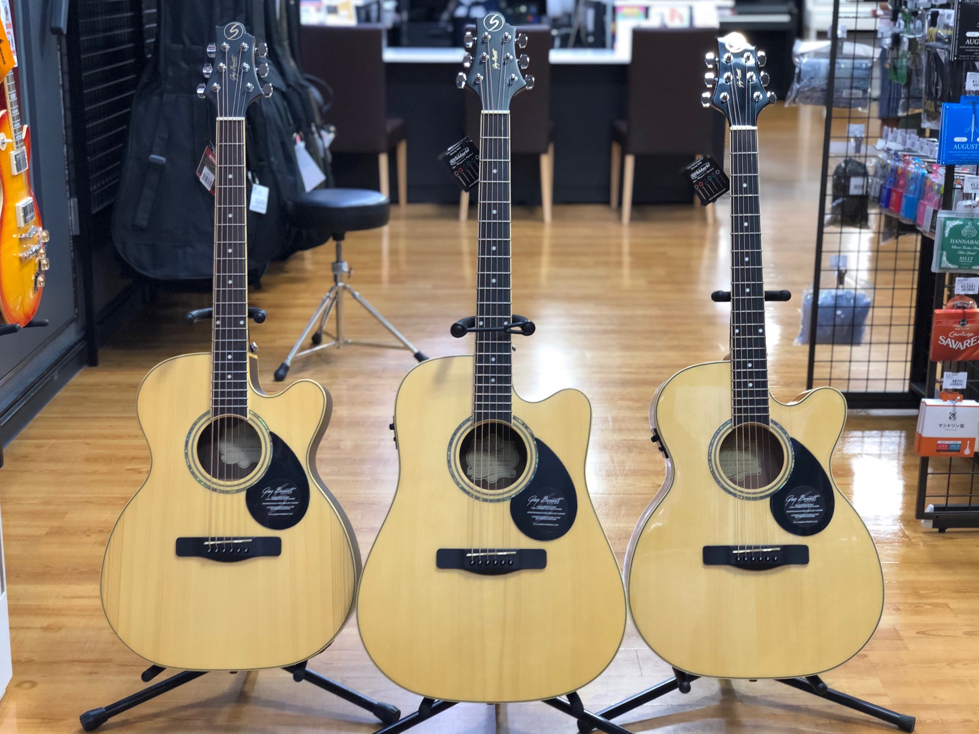 アコースティックギター】グレッグベネットギターズのエレアコ3機種が