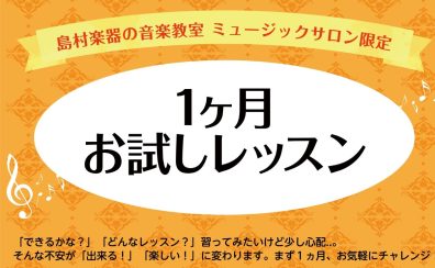 ピアノサロン1ヶ月お試しレッスン受付中！【24時間WEB受付中！】