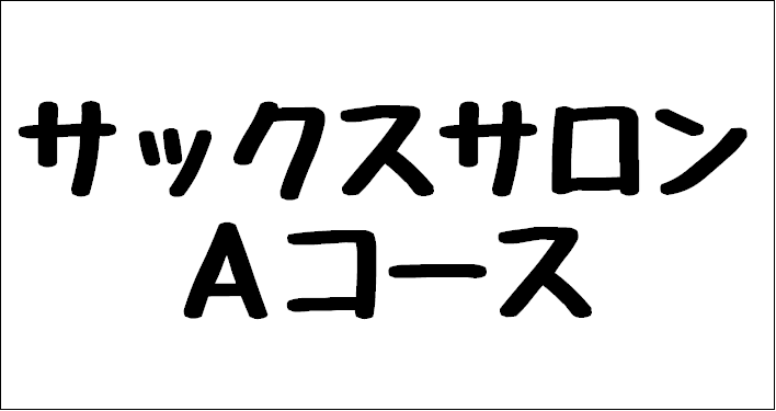 平日土日問わずどの時間でも予約可能♪サロンの基本コースです!【サックスサロンAコース】