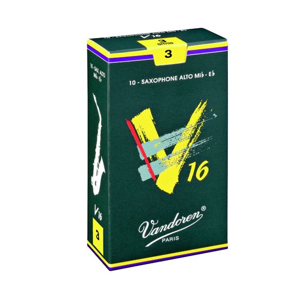 アルトサックスリードVandoren V.16 【硬さ3】 バンドーレン　10枚入り