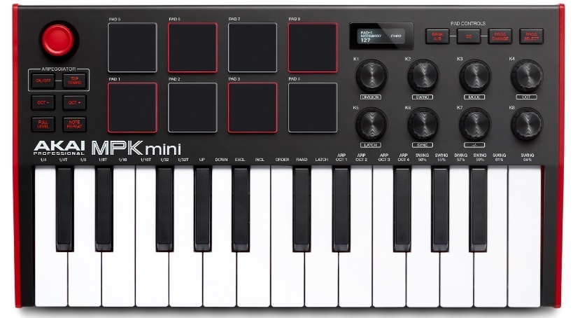 シンセサイザー・MIDIキーボードAKAI MPK mini Play MK3