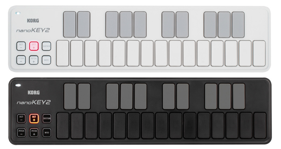MIDIキーボードKORG nanoKEY2(WH/BK)