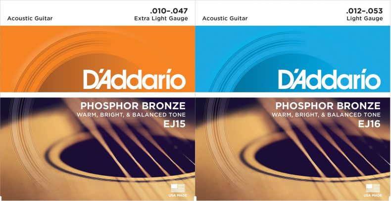 アコースティックギター弦D’Addario EJ15/EJ16