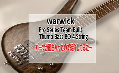 【warwick】PS THUMB BO4 TS　～パーツの独自性が面白かったので紹介してみた～