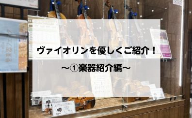 ヴァイオリンを優しくご紹介！　～①楽器紹介編～