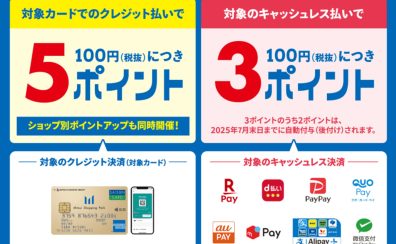 【2025年6月20日(金)～29日(日)】三井ショッピングパークポイントアップキャンペーン