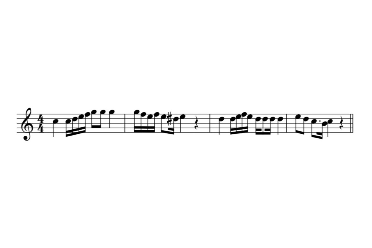 複雑な音符・リズム