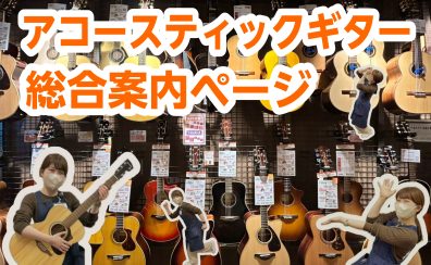 【堺・美原】アコースティックギター展示ラインナップご紹介(1/31更新)