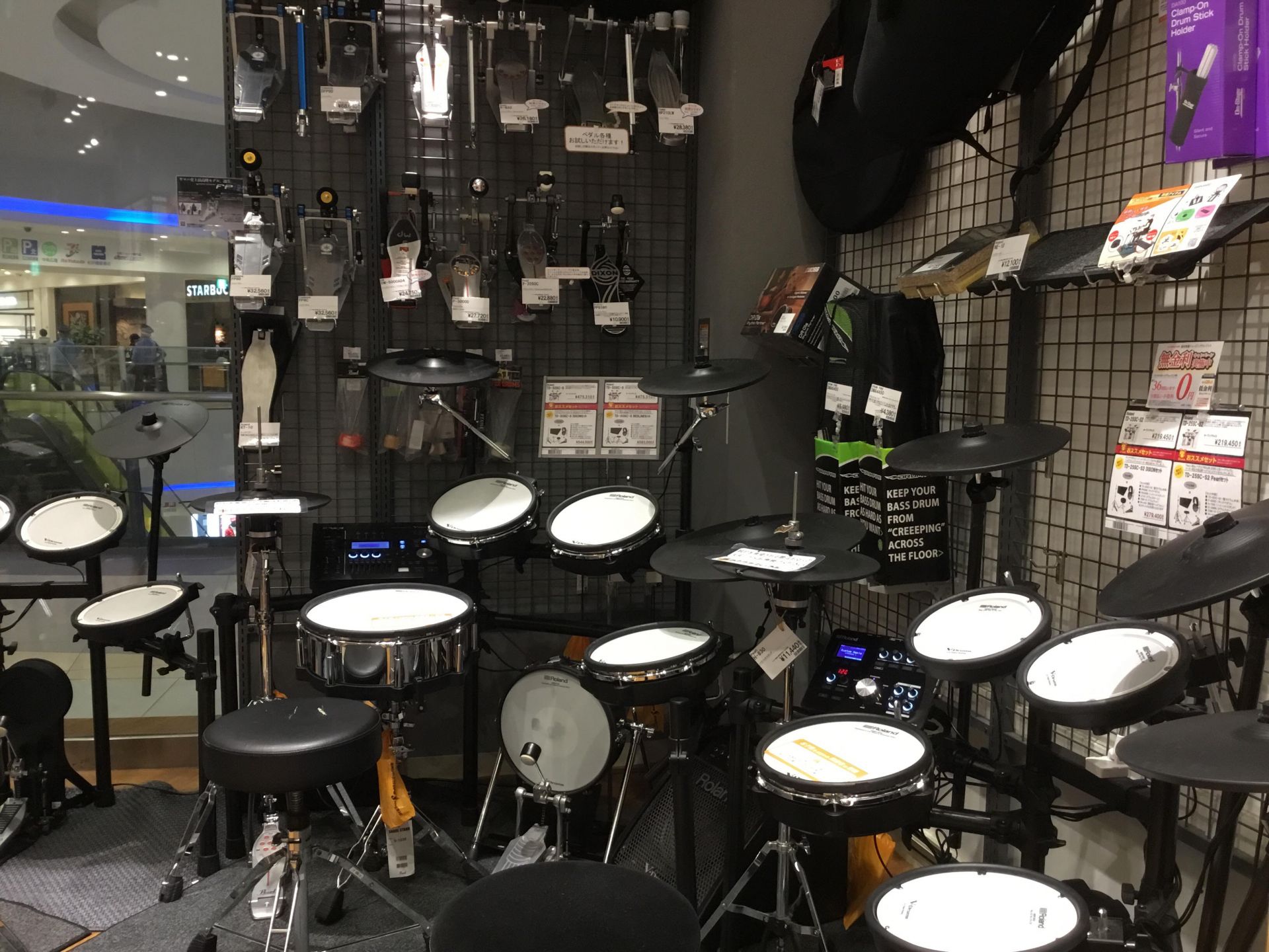 当店の電子ドラムコーナーをご紹介します ららぽーと横浜店 店舗情報 島村楽器