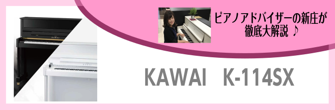 家具のように色・デザインを楽しみながら、しっかり演奏できる。KAWAI✕島村楽器 コラボレーション・アップライトピアノ K-114SX。高さ113cmのコンパクトサイズと圧迫感のないシンプルなデザインが楽しめます。さらにいかなる設置場所にもなじむよう、色にもこだわりました。このクラスのアップライトピ […]