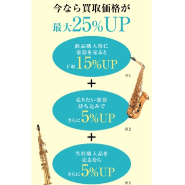 管楽器フェスタ限定!買い替え応援キャンペーン
