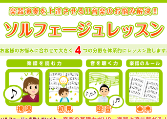ソルフェージュサロン新規開講／耳コピ・楽典を極める!　越谷ピアノ教室