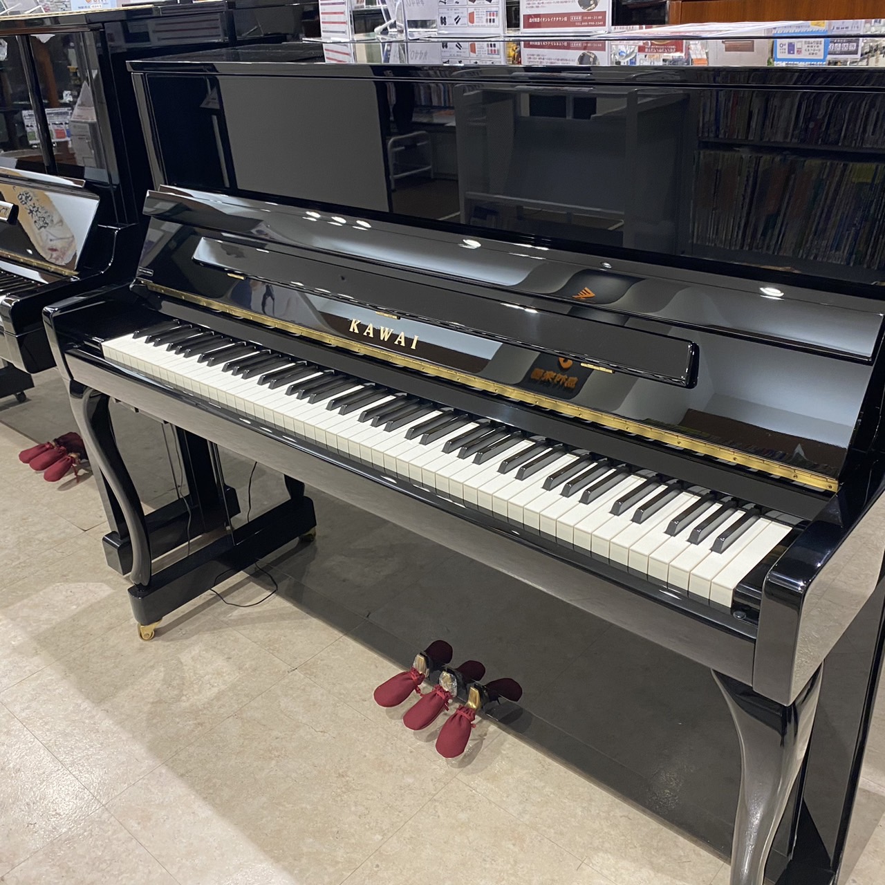 中古アップライトピアノカワイ C580F ※消音ユニット付き