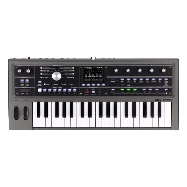 【microKORG2】<br />
<br />
37鍵盤。ボーカルエフェクターを搭載し、小さな筐体から強力なシンセ・サウンドを響かせるmicroKORGが進化したモデル。